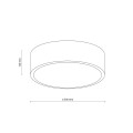 LAMPAMI - plafon sufitowy LIVO BLACK L IP54 szkic