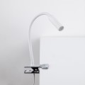 LAMPAMI - lampa nad łóżko z wyłącznikiem, lampka z klipsem, lampka do czytania w łóżku, lampka na klips, kinkiet na elastycznym wysięgniku LAGOS WHITE