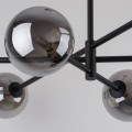 LAMPAMI - lampa kule, żyrandol do salonu kule, żyrandol do sypialni, czarny żyrandol nowoczesny, żyrandol kule SARIUS BLACK / GRAPHITE