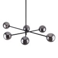 LAMPAMI - lampa kule, żyrandol do salonu kule, żyrandol do sypialni, czarny żyrandol nowoczesny, żyrandol kule SARIUS BLACK / GRAPHITE