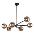 LAMPAMI - lampa kule, żyrandol do salonu kule, żyrandol do sypialni, czarny żyrandol nowoczesny, żyrandol kule SARIUS BLACK / GRAPHITE