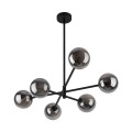 LAMPAMI - lampa kule, żyrandol do salonu kule, żyrandol do sypialni, czarny żyrandol nowoczesny, żyrandol kule SARIUS BLACK / GRAPHITE