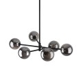 LAMPAMI - lampa kule, żyrandol do salonu kule, żyrandol do sypialni, czarny żyrandol nowoczesny, żyrandol kule SARIUS BLACK / GRAPHITE