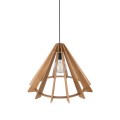 LAMPAMI - żyrandol z drewna, lampa do kuchni, lampa do salonu, przytulna lampa do sypialni,  lampa nad stół, lampa do sypialni wisząca przy łóżku ERIS WOOD