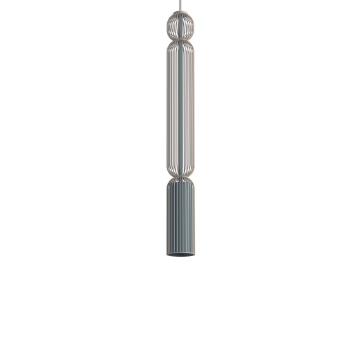 LAMPAMI - beżowa lampa wisząca pojedyncza, nowoczesna lampa do salonu, lampa nad wyspę, nowoczesna lampa do salonu SINGLES A  NOWODVORSKI