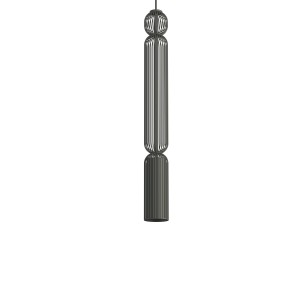 Pojedyncza lampa wisząca ozdobna 170 cm 1XGU10 R50 grafit jedwabisty SINGLES A