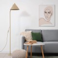 LAMPAMI - beżowa lampa podłogowa, nowoczesna lampa do salonu, lampa do sypialni, lampa stojąca do czytania CONO SABIA
