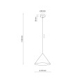 LAMPAMI - modna lampa kaszmirowa CONO S szkic