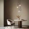 LAMPAMI - lampa nad stół, czarna lampa wisząca kule szklane, oświetlenie nad stołem w salonie, żyrandol do salonu,  lampa wisząca kule czarna PEARL MIX
