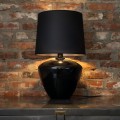 LAMPAMI - lampa stojąca, lampa do sypialni, lampa nocna, lampa stojąca do salonu, lampa nocna nowoczesna, lampa na komodę FIORD BLACK