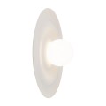 LAMPAMI - elegancki kinkiet okrągły płaski kaszmirowy, kinkiet ścienny kaszmirowy, lampa na korytarz, kinkiet na klatkę schodową, kinkiet na przedpokój. Okrągły kinkiet ścienny kula ONDA KASZMIR M