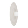 LAMPAMI - elegancki kinkiet okrągły płaski kaszmirowy, kinkiet ścienny kaszmirowy, lampa na korytarz, kinkiet na klatkę schodową, kinkiet na przedpokój, okrągły kinkiet ścienny ONDA KASZMIR L