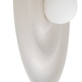 LAMPAMI - elegancki kinkiet okrągły płaski kaszmirowy, kinkiet ścienny kaszmirowy, lampa na korytarz, kinkiet na klatkę schodową, kinkiet na przedpokój, okrągły kinkiet ścienny ONDA KASZMIR L