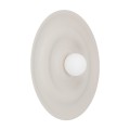 LAMPAMI - elegancki kinkiet okrągły płaski kaszmirowy, kinkiet ścienny kaszmirowy, lampa na korytarz, kinkiet na klatkę schodową, kinkiet na przedpokój, okrągły kinkiet ścienny ONDA KASZMIR L