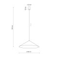 LAMPAMI - lampa wisząca pojedyncza LUME XL KASZMIR szkic
