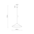 LAMPAMI - lampa wisząca pojedyncza LUME L KASZMIR szkic