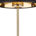 LAMPAMI - lampka nocna czarno złota, lampa na komodę, lampka nocna do sypialni, lampka stojąca do salonu, lampa nocna, lampka nocna GLORY GOLD