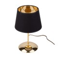 LAMPAMI - lampka nocna czarno złota, lampa na komodę, lampka nocna do sypialni, lampka stojąca do salonu, lampa nocna, lampka nocna GLORY GOLD