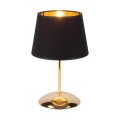 LAMPAMI - lampka nocna czarno złota, lampa na komodę, lampka nocna do sypialni, lampka stojąca do salonu, lampa nocna, lampka nocna GLORY GOLD