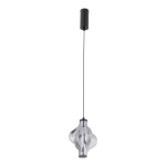 Lampa ledowa wisząca czarna pojedyncza 160 cm 8W ELVA BLACK LED