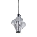 LAMPAMI - lampa ledowa wisząca czarna pojedyncza,  lampa ledowa do kuchni nad wyspę kuchenną, lampa ledowa do salonu, lampa wisząca do sypialni przy łóżku, lampa wisząca ozdobna ELVA BLACK LED