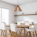LAMPAMI - żyrandol z drewna, lampa do kuchni, lampa do salonu, przytulna lampa do sypialni, lampa nad stół, lampa do sypialni wisząca przy łóżku ERIS WOOD