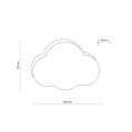 LAMPAMI - lampa sufitowa do pokoju dziecka CLOUD MINI 2 szkic