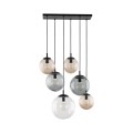 LAMPAMI - lampa nad stół, żyrandol do salonu kule, oświetlenie nad stołem w salonie, żyrandol do salonu nad stół, lampa wisząca kule czarna ESME MIX