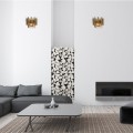 LAMPAMI - kinkiet złoty kryształowy, lampa do salonu, złota lampa ścienna, kinkiet kryształowy MADISON GOLD