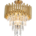 LAMPAMI - nowoczesny żyrandol do salonu, żyrandol sufitowy, żyrandol złoty, lampa nad stół MADISON GOLD