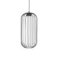 LAMPAMI - czarna lampa do kuchni loft wisząca, lampa do kuchni, lampa nad stół, lampa nad wyspę kuchenną, czarna lampa sufitowa wisząca, lampa loftowa do kuchni SPHERA S BLACK