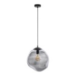 Lampa do pokoju młodzieżowego nowoczesna kula szklana nieregularna 185 cm SOL GRAPHITE 
