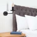 LAMPAMI - kinkiet industrialny loft, kinkiet ścienny,  lampa na korytarz, kinkiet ścienny klasyczny, lampa ścienna, kinkiet w stylu rustykalnym, kinkiet ścienny czarny LIMAL