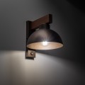 LAMPAMI - kinkiet nad łóżko z wyłącznikiem, kinkiet ścienny drewniany, kinkiet z drewna, kinkiet drewniany rustykalny, kinkiet ścienny z włącznikiem, kinkiet ścienny do sypialni OSLO BROWN