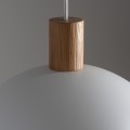 LAMPAMI - biała lampa wisząca nad stół, lampa sufitowa wisząca metalowa, lampa nad stół, biała lampa skandynawska wisząca, oświetlenie nad wyspą w kuchni, lampa wisząca nad stół do jadalni OSLO WHITE