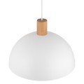 LAMPAMI - biała lampa wisząca nad stół, lampa sufitowa wisząca metalowa, lampa nad stół, biała lampa skandynawska wisząca, oświetlenie nad wyspą w kuchni, lampa wisząca nad stół do jadalni OSLO WHITE