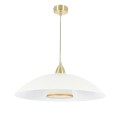 LAMPAMI - lampa do kuchni wisząca biała ze złotym,  lampa do kuchni, oświetlenie kuchenne, lampa nad stół kuchenny DUETTO