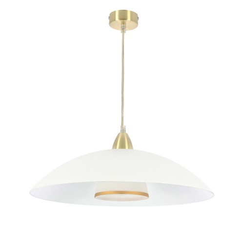 LAMPAMI - lampa do kuchni wisząca biała ze złotym,  lampa do kuchni, oświetlenie kuchenne, lampa nad stół kuchenny DUETTO