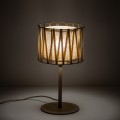 LAMPAMI - lampka nocna stojąca beżowa, lampa stojąca do salonu boho, lampa nocna beżowa, lampka nocna stojąca do sypialni, lampa do salonu, lampka przy łóżku, lampa na komodzie HARMONY SABIA JUTA