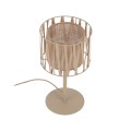 LAMPAMI - lampka nocna stojąca beżowa, lampa stojąca do salonu boho, lampa nocna beżowa, lampka nocna stojąca do sypialni, lampa do salonu, lampka przy łóżku, lampa na komodzie HARMONY SABIA JUTA