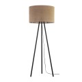 LAMPAMI - lampa podłogowa do salonu boho trójnóg,  lampa stojąca do salonu boho z abażurem jutowym trójnóg, lampa stojąca beżowa, fajna lampa podłogowa do salonu JUTA