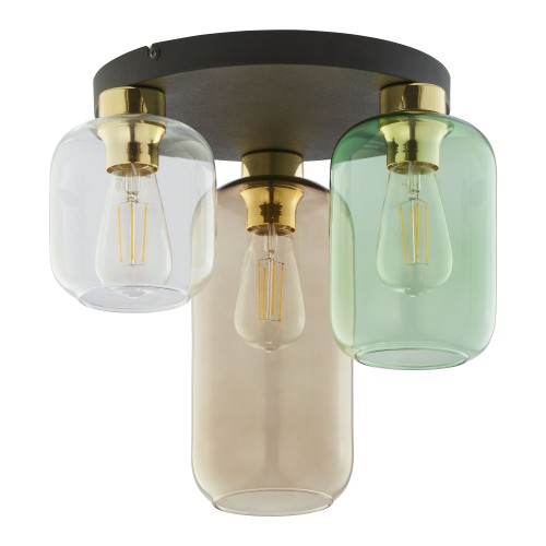 LAMPAMI - lampa sufitowa nowoczesna kolorowa, lampa do kuchni, lampa do salonu, lampa na korytarz, lampa do sypialni, plafon sufitowy, lampa przysufitowa MARCO GREEN