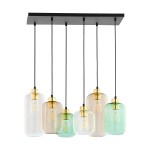 Nowoczesny żyrandol do salonu kule szklane wiszące 130 cm 6xE27 MARCO GREEN