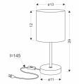 LAMPAMI - lampka nocna stojąca BETA szkic