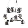 LAMPAMI - lampa do salonu czarna klosze szklane kule, żyrandol do sypialni, żyrandol do salonu, lampa nad stół do jadalni, lampa sufitowa wisząca, oświetlenie w salonie, oświetlenie sypialni, oświetlenie w korytarzu ANABELLE
