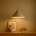 LAMPAMI - lampa nad stół do jadalni kaszmir taupe,  lampa kaszmirowa, lampa sufitowa, lampa nad stół do jadalni, lampa nad stół do kuchni, lampa do salonu wisząca CAPITAL TAUPE