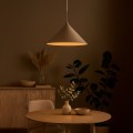 LAMPAMI - lampa nad stół do jadalni kaszmir taupe,  lampa kaszmirowa, lampa sufitowa, lampa nad stół do jadalni, lampa nad stół do kuchni, lampa do salonu wisząca CAPITAL TAUPE