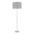LAMPAMI - lampa stojąca chromowana z abażurem, lampa stojąca do salonu, lampa stojąca hotelowa klasyczna, lampa stojąca podłogowa, lampa w sypialni, lampa w pokoju HOTEL MOOD