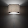LAMPAMI - lampa stojąca chromowana z abażurem, lampa stojąca do salonu, lampa stojąca hotelowa klasyczna, lampa stojąca podłogowa, lampa w sypialni, lampa w pokoju HOTEL MOOD