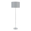 LAMPAMI - lampa stojąca chromowana z abażurem, lampa stojąca do salonu, lampa stojąca hotelowa klasyczna, lampa stojąca podłogowa, lampa w sypialni, lampa w pokoju HOTEL MOOD